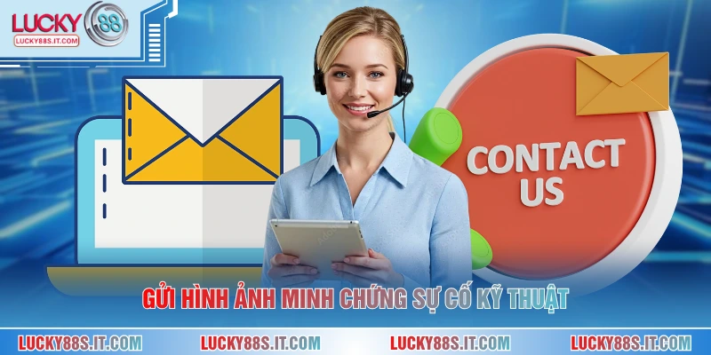 Gửi hình ảnh minh chứng sự cố kỹ thuật